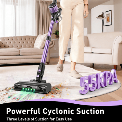 cordless vacuum cleaner, 10 in 1 stick vacuum with powerful suction, hose, green led light, anti tangle brush, 55kpa lightweight rechargeable vacuum cleaner for home, hardwood floors, carpets, pet hair. cordless vacuum cleaner, 10 in 1 stick vacuum with powerful suction, hose, green led light, anti tangle brush, 55kpa lightweight rechargeable vacuum cleaner for home, hardwood floors, carpets, pet hair.