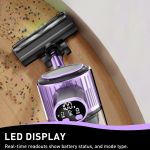cordless vacuum cleaner, 10 in 1 stick vacuum with powerful suction, hose, green led light, anti tangle brush, 55kpa lightweight rechargeable vacuum cleaner for home, hardwood floors, carpets, pet hair.
