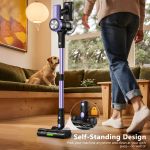 cordless vacuum cleaner, 55kpa/55mins self standing powerful stick lightweight vacuum cleaner for home pet hair/hard floor/carpet。 cordless vacuum cleaner, 55kpa/55mins self standing powerful stick lightweight vacuum cleaner for home pet hair/hard floor/carpet。