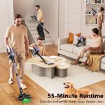 cordless vacuum cleaner, 55kpa/55mins self standing powerful stick lightweight vacuum cleaner for home pet hair/hard floor/carpet。 cordless vacuum cleaner, 55kpa/55mins self standing powerful stick lightweight vacuum cleaner for home pet hair/hard floor/carpet。