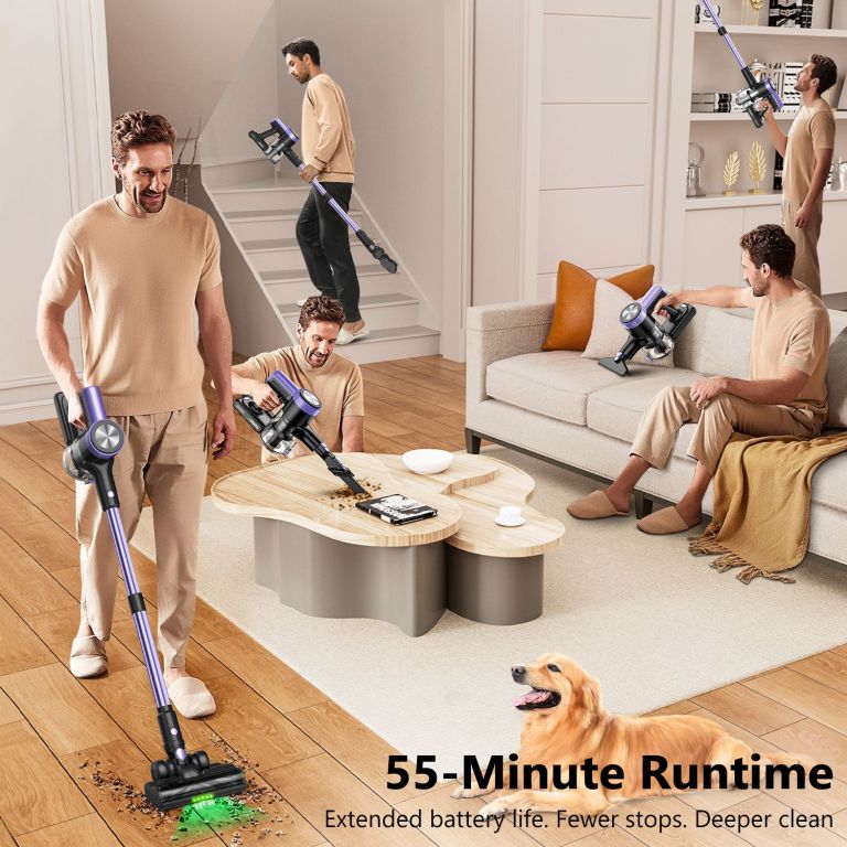 cordless vacuum cleaner, 55kpa/55mins self standing powerful stick lightweight vacuum cleaner for home pet hair/hard floor/carpet。 cordless vacuum cleaner, 55kpa/55mins self standing powerful stick lightweight vacuum cleaner for home pet hair/hard floor/carpet。