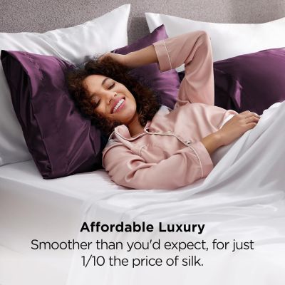silk pillowcase for hair and skin mulberry silk pillowcase soft breathable smooth both sided natural silk pillowcase with envelope pocket beauty sleep silk pillow case for gift (2 pack, standard, purple) silk pillowcase for hair and skin mulberry silk pillowcase soft breathable smooth both sided natural silk pillowcase with envelope pocket beauty sleep silk pillow case for gift (2 pack, standard, purple)