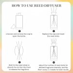 reed diffuser, long lasting home fragrance & scent diffuser, 200ml essential oil room freshener for bedroom, living room & bathroom reed diffuser, long lasting home fragrance & scent diffuser, 200ml essential oil room freshener for bedroom, living room & bathroom