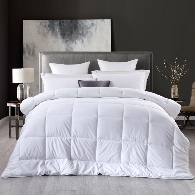 royal comfort 260gsm deluxe eco silk touch quilt 100% cotton cover double white royal comfort 260gsm deluxe eco silk touch quilt 100% cotton cover double white