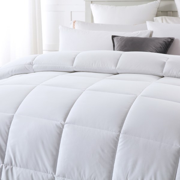 royal comfort 260gsm deluxe eco silk touch quilt 100% cotton cover double white royal comfort 260gsm deluxe eco silk touch quilt 100% cotton cover double white