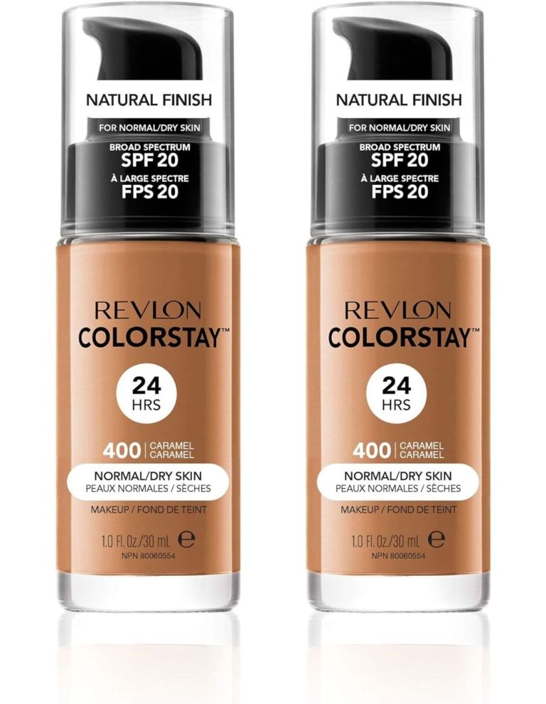 2x revlon 30ml colorstay makeup for normal/dry skin caramel 400 2x revlon 30ml colorstay makeup for normal/dry skin caramel 400