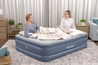 bestway 2.03m x 1.52m x 51cm tritech air inflatable mattress queen built in ac pump bestway 2.03m x 1.52m x 51cm tritech air inflatable mattress queen built in ac pump