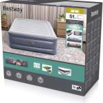 bestway 2.03m x 1.52m x 51cm tritech air inflatable mattress queen built in ac pump bestway 2.03m x 1.52m x 51cm tritech air inflatable mattress queen built in ac pump