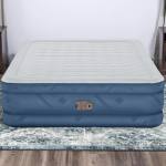 bestway 2.03m x 1.52m x 46cm fortech snugable top air inflatable mattress queen built in ac pump