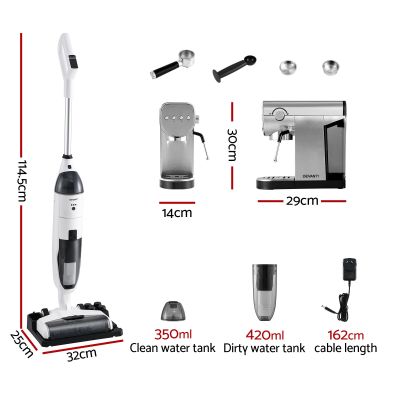 devanti cordless wet dry vacuum mop plus coffee maker machine espresso devanti cordless wet dry vacuum mop plus coffee maker machine espresso