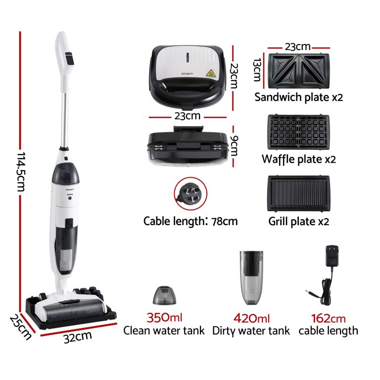devanti cordless wet dry vacuum mop plus 3 in 1 sandwich waffle maker devanti cordless wet dry vacuum mop plus 3 in 1 sandwich waffle maker