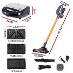 devanti k7 cordless stick vacuum cleaner plus 3 in 1 sandwich maker devanti k7 cordless stick vacuum cleaner plus 3 in 1 sandwich maker