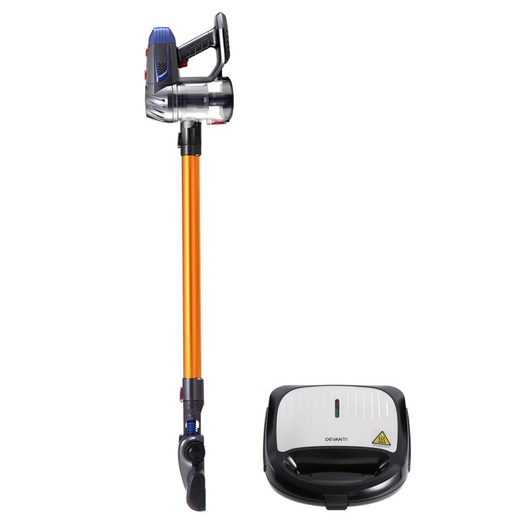 devanti k7 cordless stick vacuum cleaner plus 3 in 1 sandwich maker devanti k7 cordless stick vacuum cleaner plus 3 in 1 sandwich maker