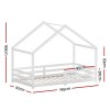 artiss bed frame wooden kids single house frame white amos artiss bed frame wooden kids single house frame white amos
