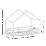 artiss bed frame wooden kids single house frame white amos artiss bed frame wooden kids single house frame white amos