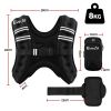 everfit 8kg weighted vest men women, reflective running vest with armband pouch