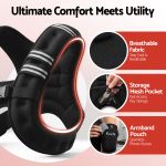 everfit 10kg weighted vest men women, reflective running vest with armband pouch everfit 10kg weighted vest men women, reflective running vest with armband pouch