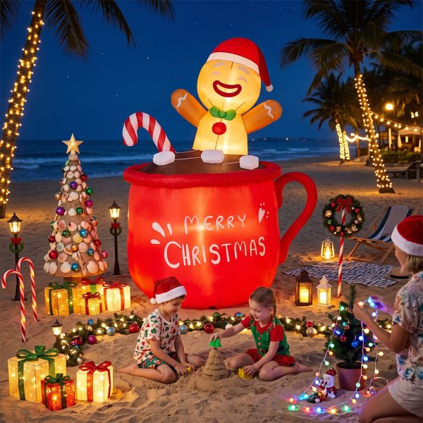 jingle jollys christmas inflatable cup 1.8m height led outdoor decorations illuminated jingle jollys christmas inflatable cup 1.8m height led outdoor decorations illuminated