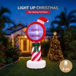 jingle jollys christmas inflatable pole 1.8m height led outdoor decorations illuminated