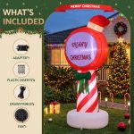 jingle jollys christmas inflatable pole 1.8m height led outdoor decorations illuminated