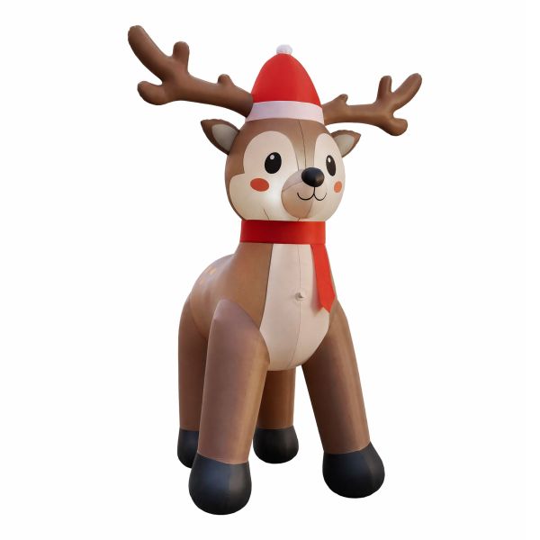 jingle jollys christmas inflatable reindeer 2.5m illuminated decorations jingle jollys christmas inflatable reindeer 2.5m illuminated decorations