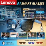 Lenovo 8K HD Upgrade Smart Glasses With Camera Video Recording AI Photo Recognition Bluetooth Call Translation Voice Sunglasses 1
