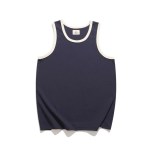 Summer Men Vest Vintage Style Distressed Fashion Loose Sportwear Cotton Undershirts Fitness Sleeveless Casual Male T-Shirts Tops 2