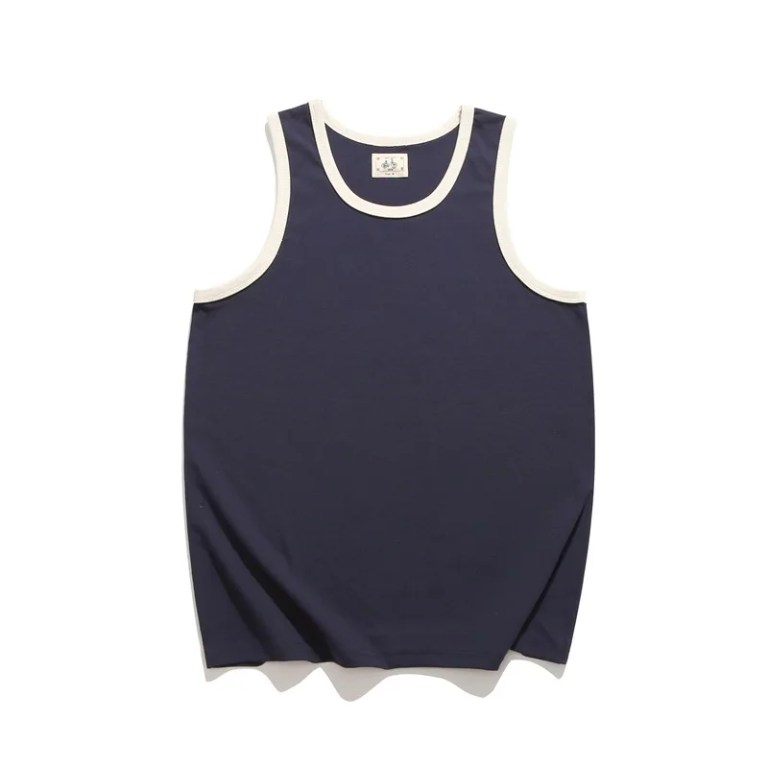 Summer Men Vest Vintage Style Distressed Fashion Loose Sportwear Cotton Undershirts Fitness Sleeveless Casual Male T-Shirts Tops 2