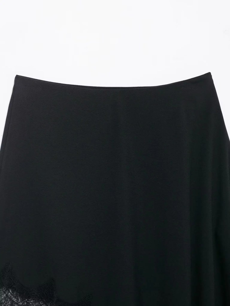 zevity women fashion irregular lace stitching soft mini skirt faldas mujer female elastic waist asymmetrical vestidos qun9470 Zevity Women Fashion Irregular Lace Stitching Soft Mini Skirt Faldas Mujer Female Elastic Waist Asymmetrical Vestidos QUN9470 5