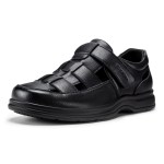 FitVille Men's Sports Sandals Extra Wide Toe Leather Diabetic Shoes for Men Outdoors Summer Open-toe Orthopedic Sandal Non-slip 1