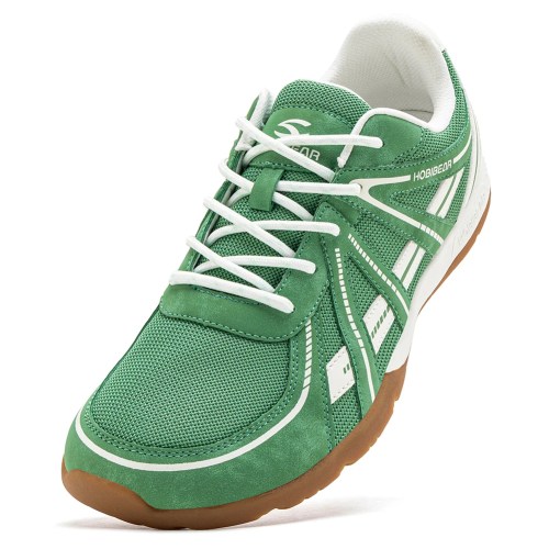 HOBIBEAR Wide Toe Box Walking Shoes Unisex Barefoot Cross Training Sneakers Classic Retro Lace-Up Running Shoes