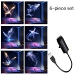 LED USB Projector Light 3/6pcs Projection Patterns- Adjustable Whale Butterfly Jellyfish Starfish Night Light Festival Gift 5