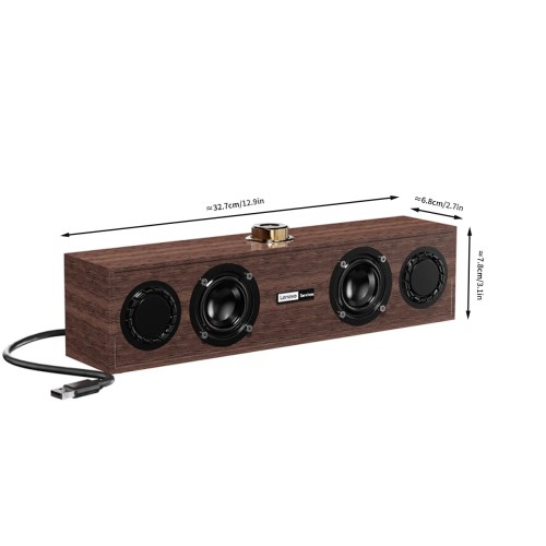 lenovo c02 multimedia speaker bluetooth speaker wired/bluetooth dual mode speaker retro speaker universal for tv, computer, and mobile phone subwoofer Lenovo C02 Multimedia Speaker Bluetooth Speaker Wired/Bluetooth Dual-Mode Speaker Retro Speaker Universal for Tv, Computer, and Mobile Phone Subwoofer