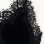 zevity 2025 women sexy hollow out lace stitching velvet symmetrical mini dress female chic backless sling party vestidos ds9456 Zevity 2025 Women Sexy Hollow Out Lace Stitching Velvet symmetrical Mini Dress Female Chic Backless Sling Party Vestidos DS9456 4