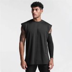 summer new gym vest men broad shoulder sleeveless sports tank top quick dry cotton fitness t shirt running tank top men tops Summer New Gym Vest Men Broad Shoulder Sleeveless Sports Tank Top Quick-dry Cotton Fitness T-shirt Running Tank Top Men Tops 1