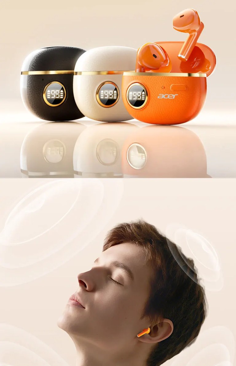 acer genuine wireless bluetooth earphones, semi in ear type, latest 6.0 chip with stable transmission, coil speaker for directional sound transmission, high resolution audio for clear calls Acer Genuine Wireless Bluetooth Earphones, Semi-In-Ear Type, Latest 6.0 Chip with Stable Transmission, Coil Speaker for Directional Sound Transmission, High-Resolution Audio for Clear Calls