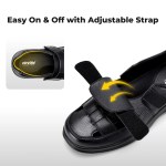 FitVille Men's Sports Sandals Extra Wide Toe Leather Diabetic Shoes for Men Outdoors Summer Open-toe Orthopedic Sandal Non-slip 4