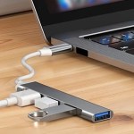 4-Port Multi-Splitter Type C Hub USB Adapter OTG for Xiaomi Lenovo MacBook 13 15 Air pro PC - Computer Accessories 1