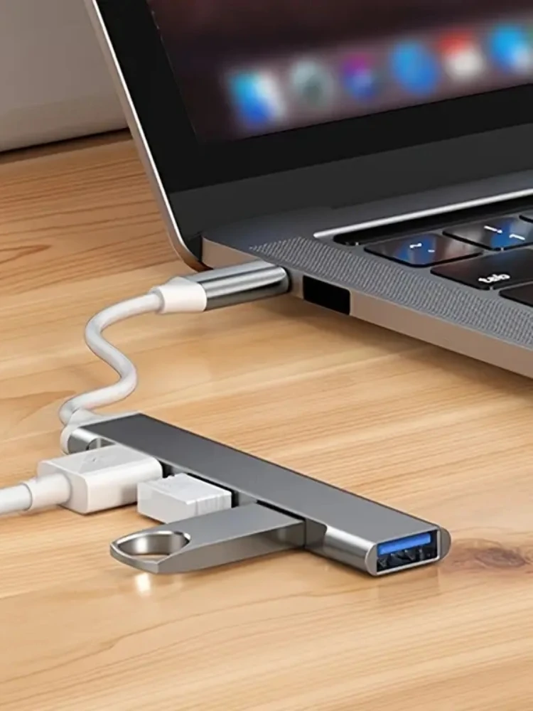 4-Port Multi-Splitter Type C Hub USB Adapter OTG for Xiaomi Lenovo MacBook 13 15 Air pro PC - Computer Accessories 1