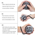 self starting wrist gyro ball power trainer forearm exerciser wrist strengthening device for arm and finger muscle training Self-Starting Wrist Gyro Ball Power Trainer Forearm Exerciser - Wrist Strengthening Device for Arm And Finger Muscle Training 3