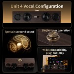 Lenovo C02 Multimedia Speaker Bluetooth Speaker Wired/Bluetooth Dual-Mode Speaker Retro Speaker Universal for Tv, Computer, and Mobile Phone Subwoofer 4