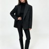 bornladies women's single breasted open collar textured suit with fashionable pockets, elegant office and business jacket outfit Bornladies Women's Single Breasted Open Collar Textured Suit with Fashionable Pockets, Elegant Office and Business Jacket Outfit 5