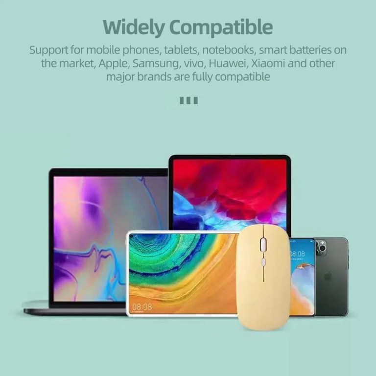 Wireless Bluetooth Mouse For iPad Samsung Huawei Lenovo MiPad Android Windows Tablet Battery Mouse For Laptop Notebook Computer 6