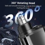 Nose Ear Hair Trimmer for Men - USB C Rechargeable Portable Fast Charge, Compact Grooming Kit 5