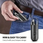 Nose Ear Hair Trimmer for Men - USB C Rechargeable Portable Fast Charge, Compact Grooming Kit 2