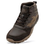 HOBIBEAR Mid-Top Wide Width Hiking Boots Unisex Outdoor Walking Sneakers Artificial Leather Non-Slip Trail Running Ankle Shoes
