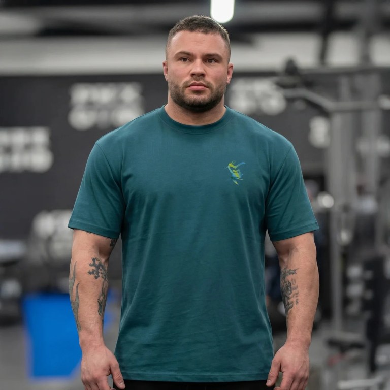 Muscle Fitness T-shirt Summer Men's Athleisure Workout short sleeve T-shirt High Quality cotton Men T-shirt Gym Sport Shirt Tops 4