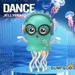 An Electrically-Powered Crawling Dancing Jellyfish Toy, An Octopus With Automatic Obstacle Sensor, Intelligent LED Lights and Mu 6