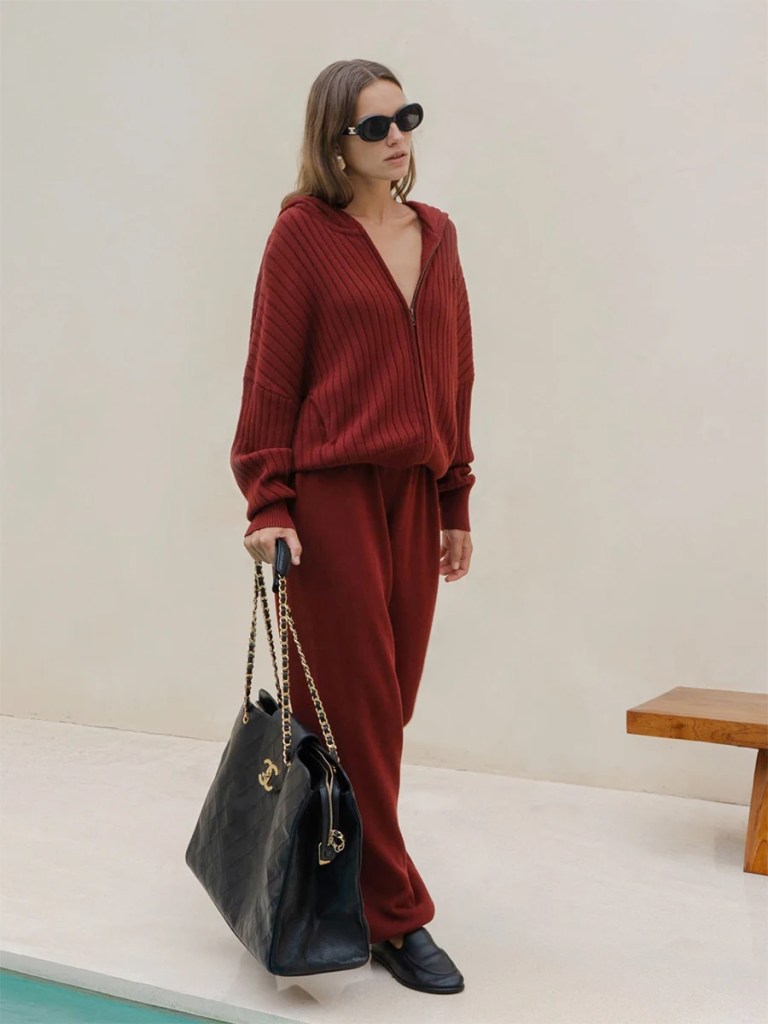 bornladies women's elegant two piece zipper hooded long sleeved top and pants set suitable for daily casual outdoor street wear Bornladies Women's Elegant Two-piece Zipper Hooded Long Sleeved Top and Pants Set Suitable for Daily Casual Outdoor Street Wear 2