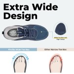 fitville men's running shoes wide toe box jogging shoes breathable cushioned walking sports sneakers for men with arch support FitVille Men's Running Shoes Wide Toe Box Jogging Shoes Breathable Cushioned Walking Sports Sneakers for Men With Arch Support 4